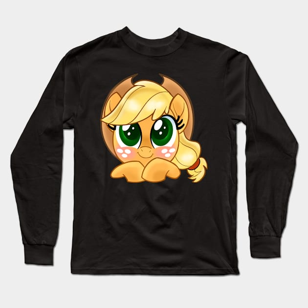 Applejack Long Sleeve T-Shirt by SophieScruggs